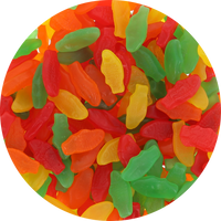 Swedish Fish Mini – Assorted (Unwrapped) in Resealable Bulk Bag at OneFlavorCandy Online Sweet Shop
