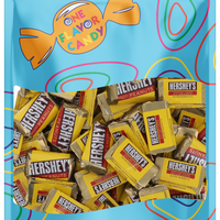 Hershey Special Dark With Peanuts Mini Chocolate Candy Bar in Resealable Bag