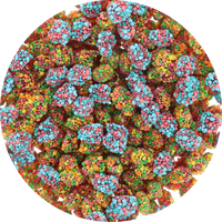 Rainbow & Very Berry Clusters Mix (Unwrapped) in Resealable Bag at OneFlavorCandy Online Sweet Shop