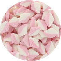 Bubs Strawberry Vanilla Sour Diamonds Candy (Unwrapped) - Resealable Bag at OneFlavorCandy Online Sweet Shop
