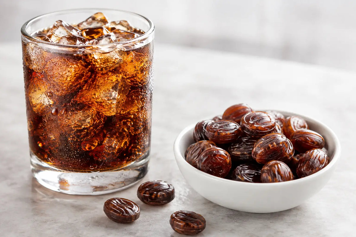 Cola Flavored Hard Candy: All the Fizz, No Mix