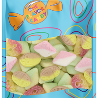 Bubs Diamonds, Skulls & Ovals Candy Mix (Unwrapped) in Resealable Bag - 4 Flavors