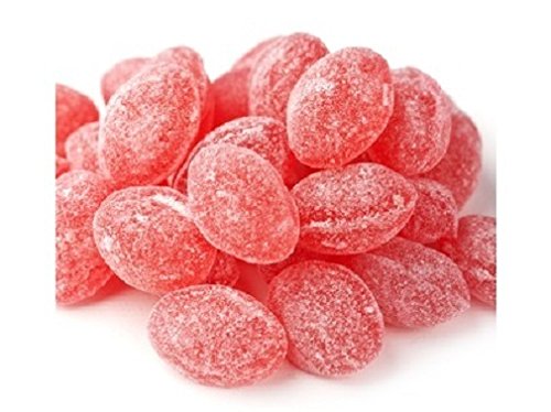 Claeys Old Fashioned Hard Candy - Raspberry (Unwrapped) in Resealable Bag