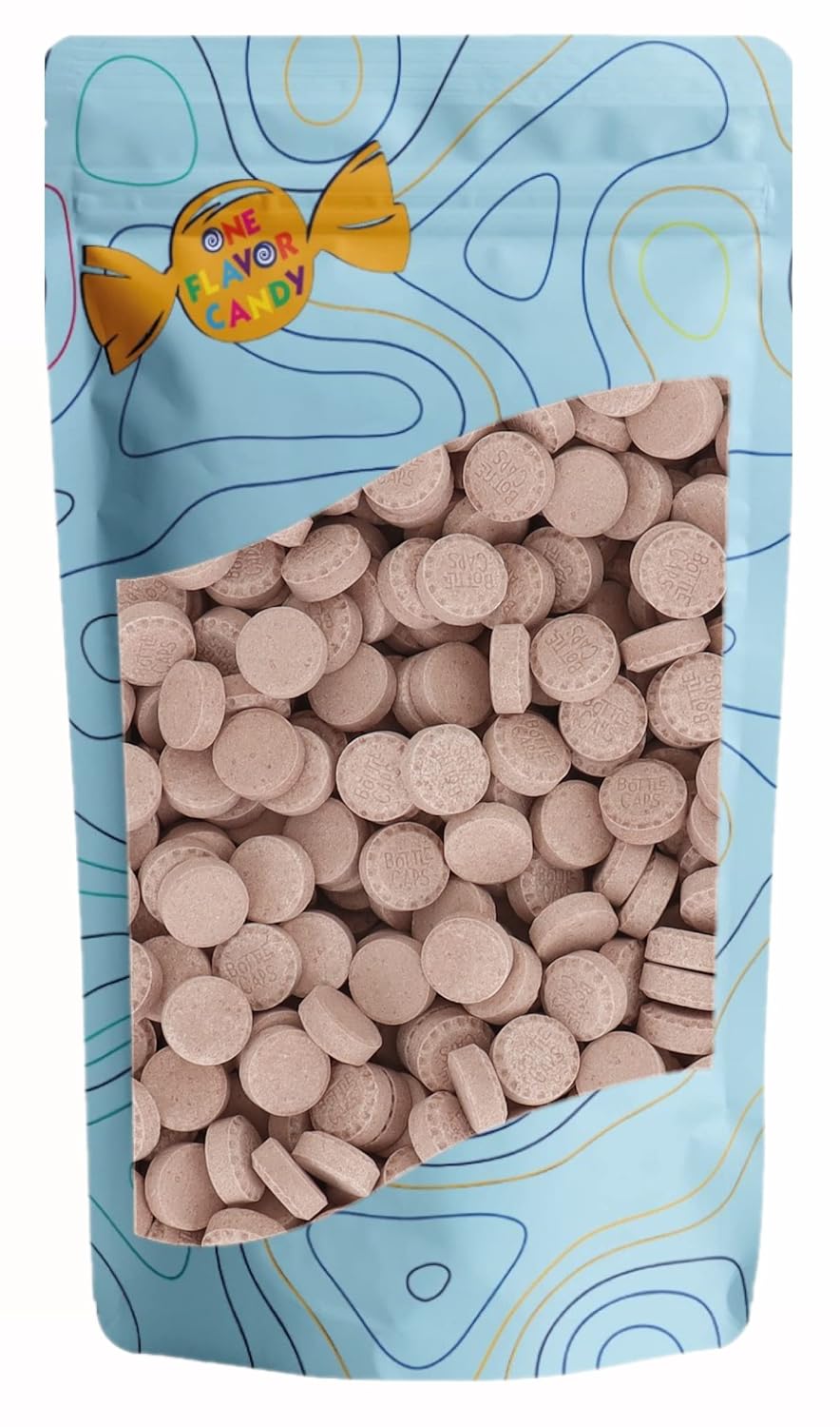 Bottle Caps Candy Candies Bulk in Resealable Bag (Cola)