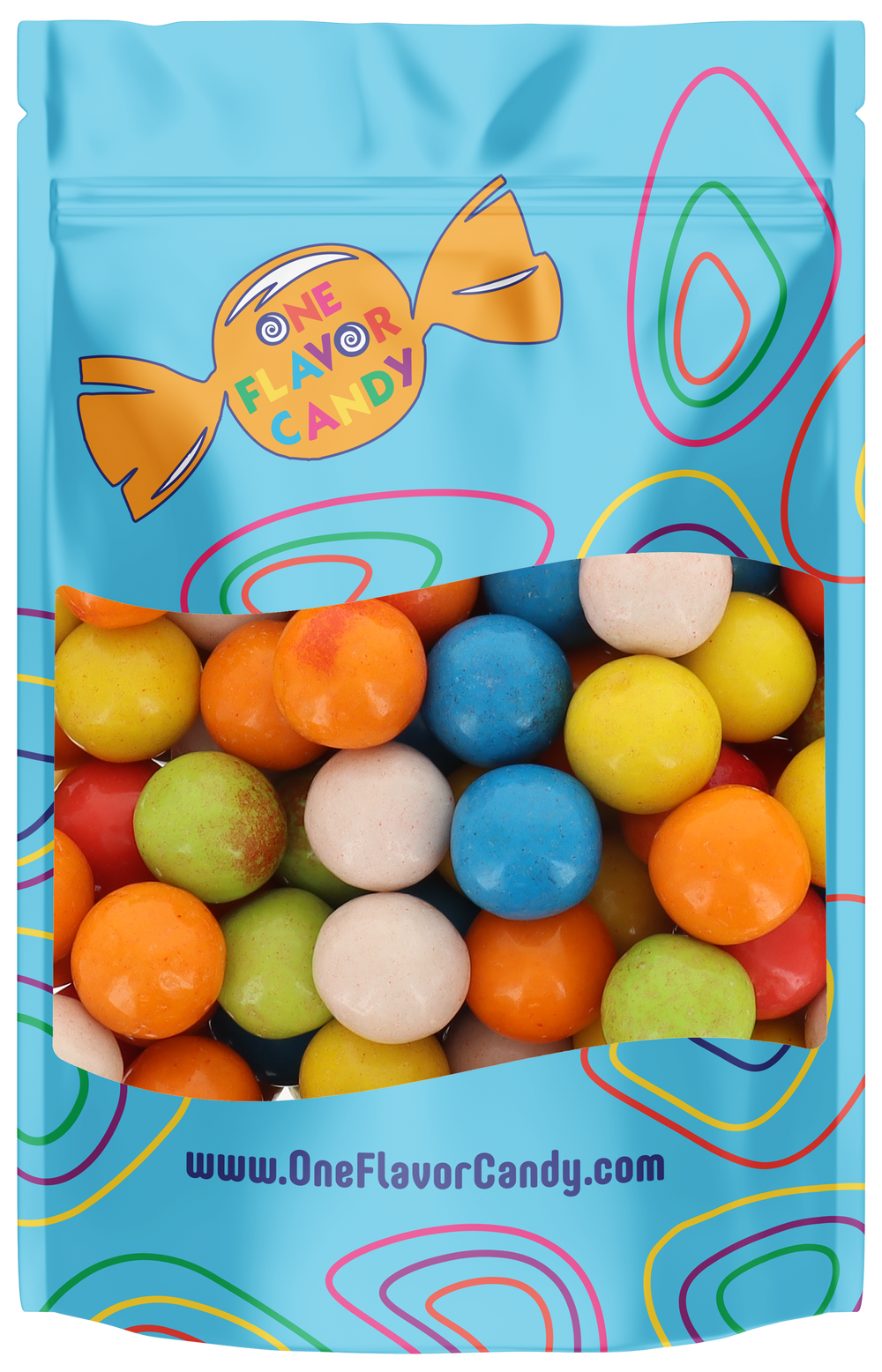 Concord Lightning Bolts Bubble Gum (Unwrapped) in Resealable Bulk Bag at OneFlavorCandy Online Sweet Shop