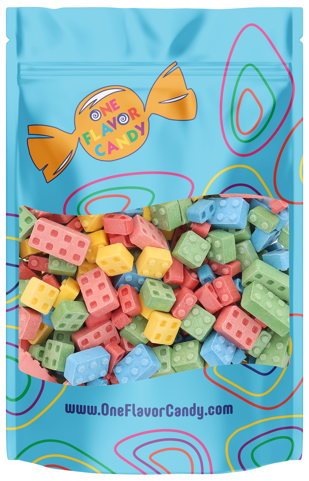 Concord Candy Blox (Unwrapped) in Resealable Bag at OneFlavorCandy Online Sweet Shop