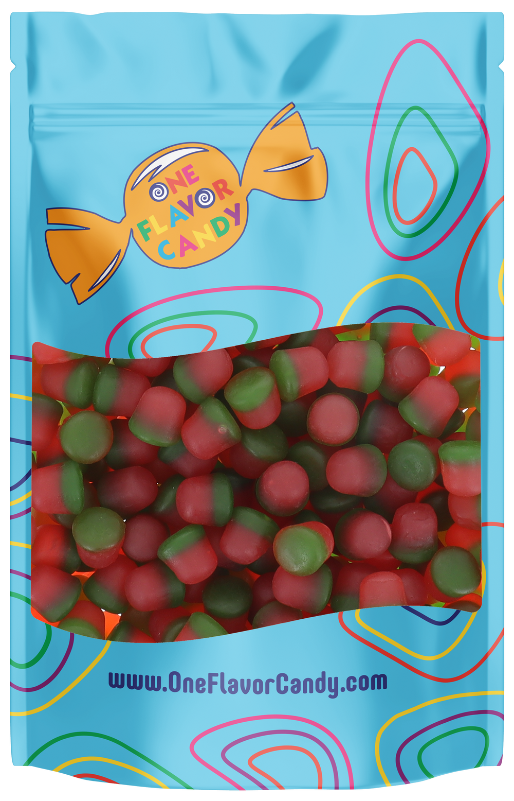Tootsie DOTS Watermelon (Unwrapped) in Resealable Bulk Bag at OneFlavorCandy Online Sweet Shop