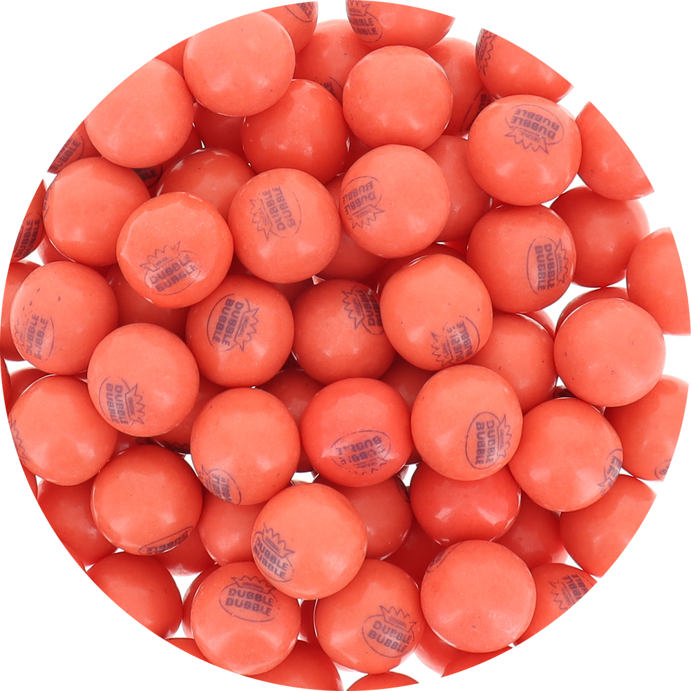 Concord Original Dubble Bubble All‑Pink Gumballs (Unwrapped) in Resealable Bag at OneFlavorCandy Online Sweet Shop