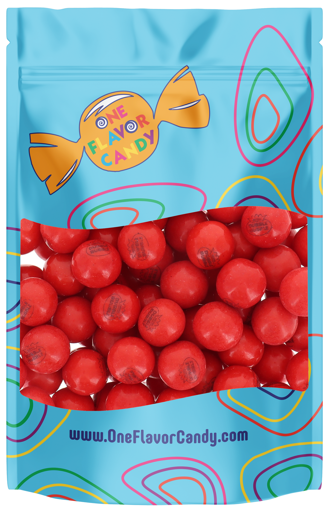 Concord Hot Chew Cinnamon Gumballs (Unwrapped) in Resealable Bag