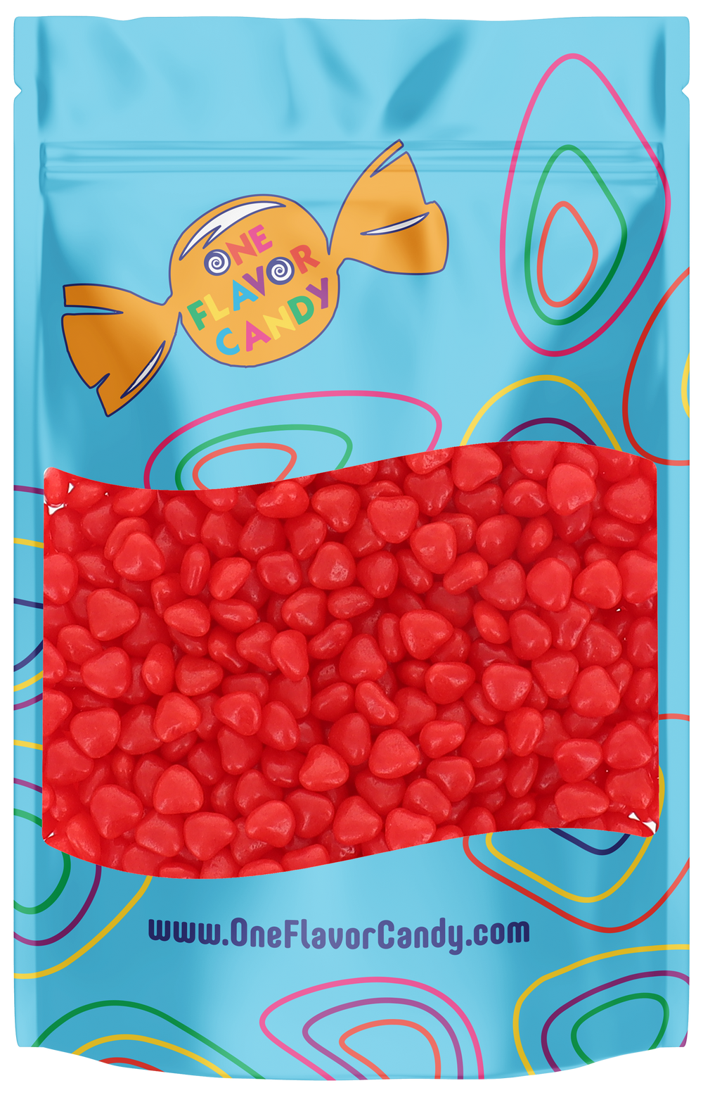 Cinnamon Imperial Hearts (Unwrapped) in Resealable Bag at OneFlavorCandy Online Sweet Shop