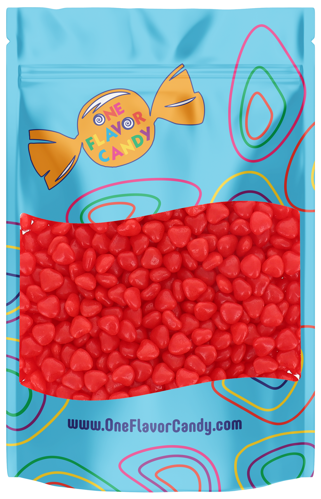 Cinnamon Imperial Hearts (Unwrapped) in Resealable Bag