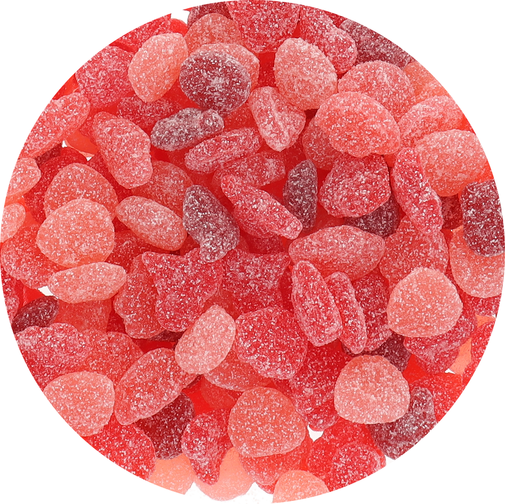 Jolly Rancher Gummies - Sour Awesome Reds (Unwrapped) in Resealable Bag at OneFlavorCandy Online Sweet Shop