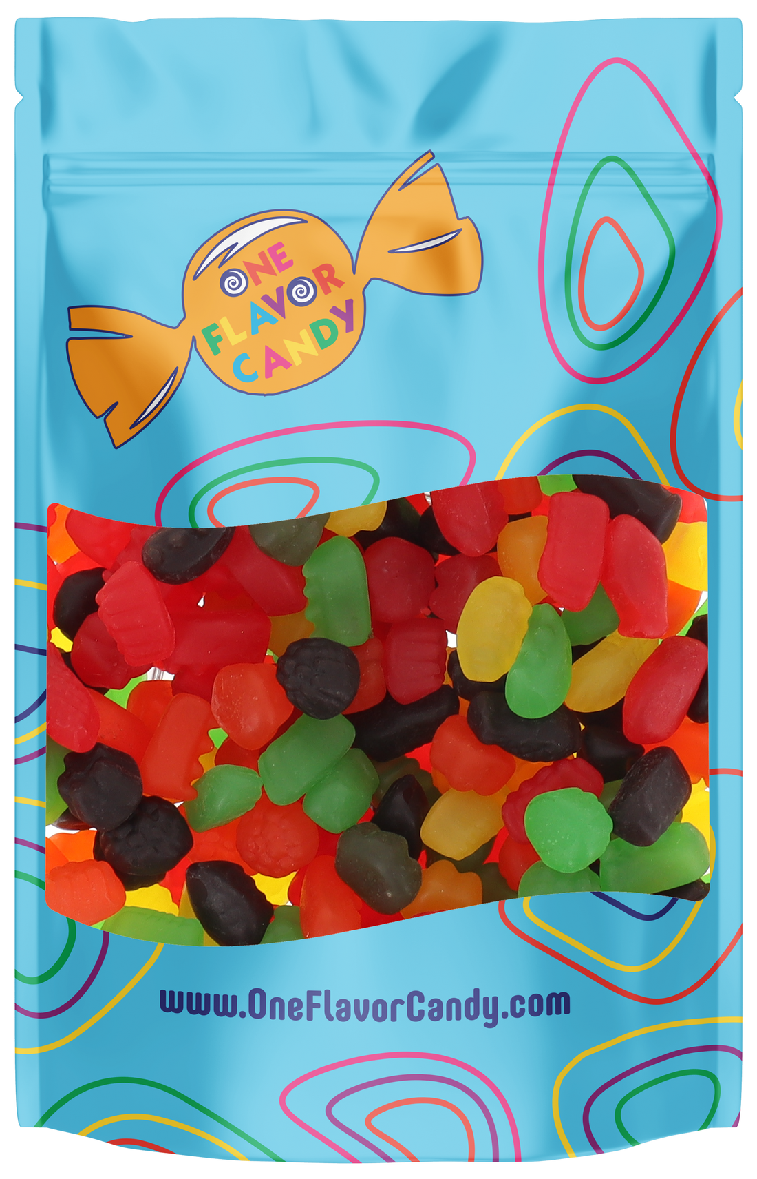 Jujufruits Chewy Fruity Candy (Unwrapped) in Resealable Bag