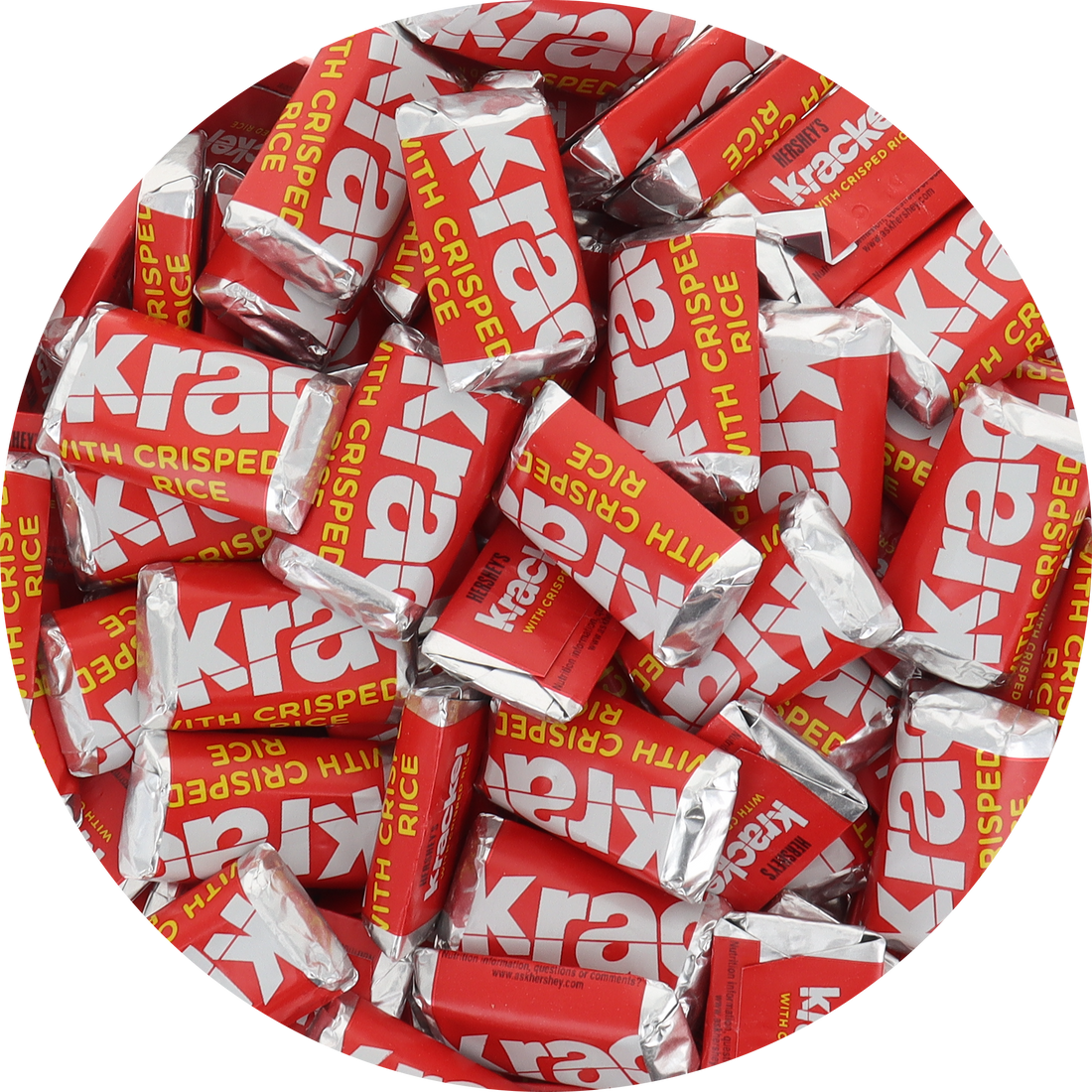 Krackel Mini Milk Chocolate Candy Bar with Crisped Rice in Resealable Bag