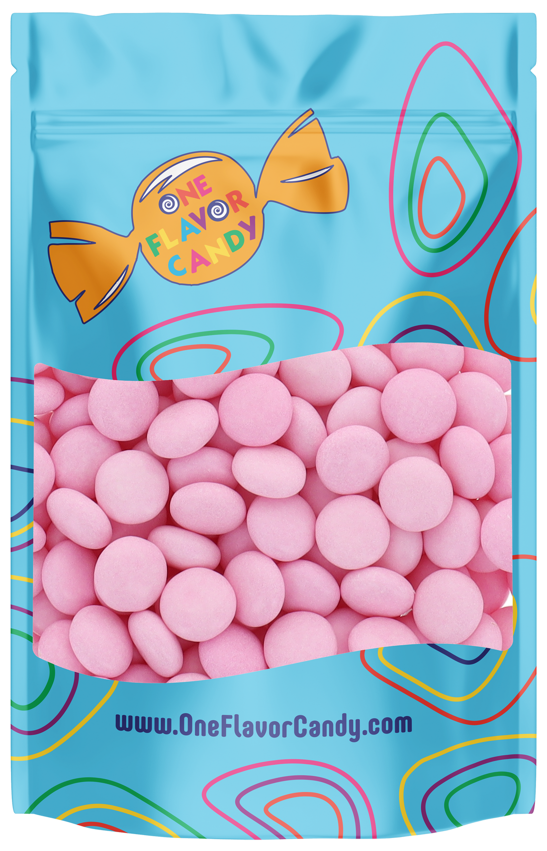 Mentos Strawberry (Unwrapped) in Resealable Bulk Bag at OneFlavorCandy Online Sweet Shop