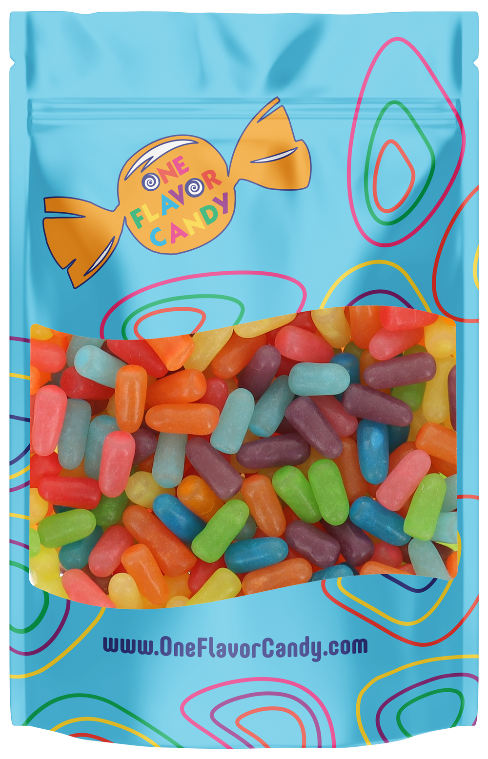 Mike and Ike Mega Mix with 10 Flavors (Unwrapped) in Resealable Bulk Bag at OneFlavorCandy Online Sweet Shop
