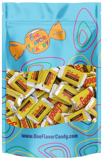 Mr Goodbar Mini Milk Chocolate Candy Bar with Peanuts in Resealable Bag