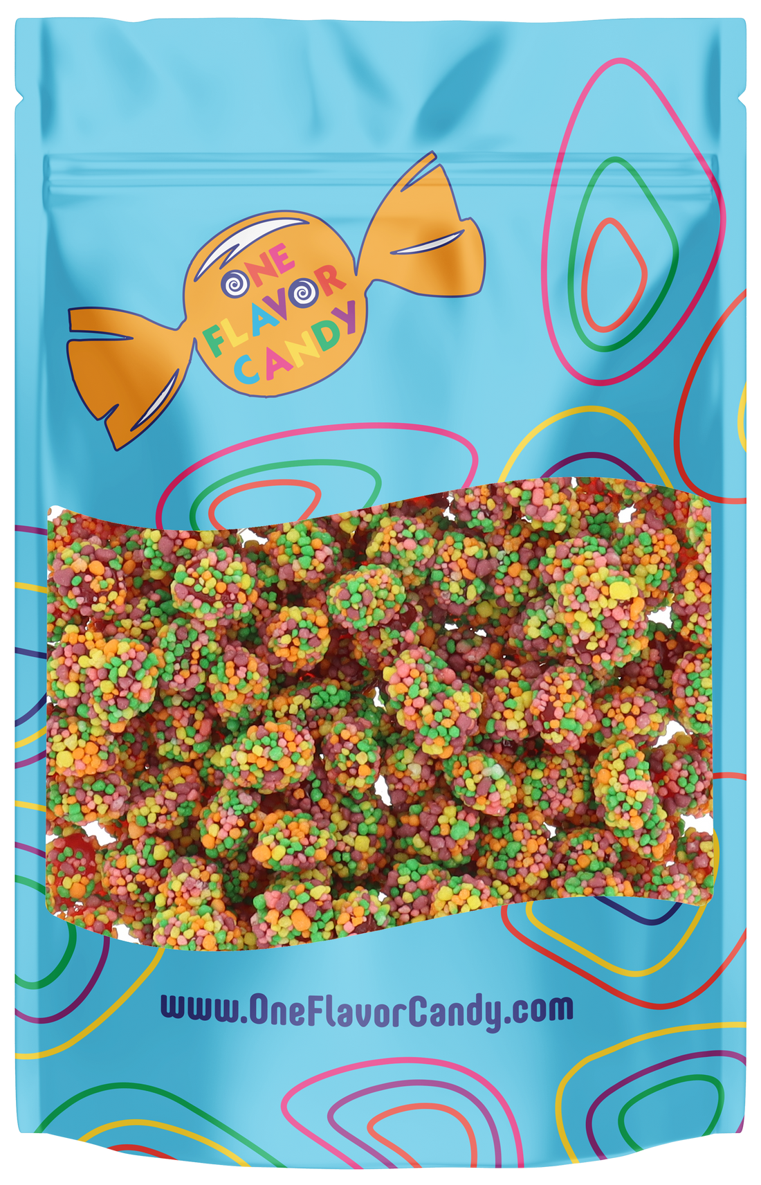 Rainbow Clusters Candy (Unwrapped) in Resealable Bag