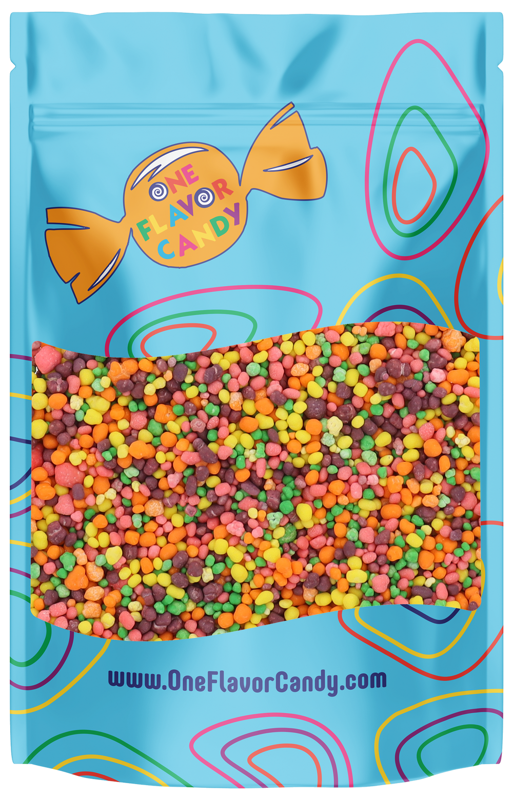 Rainbow Nerds Candy (Unwrapped) in Resealable Bag at OneFlavorCandy Online Sweet Shop