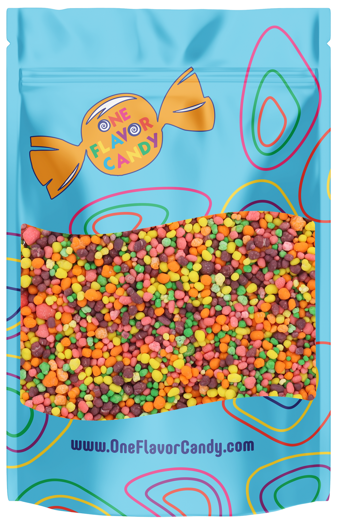 Rainbow Nerds Candy (Unwrapped) in Resealable Bag