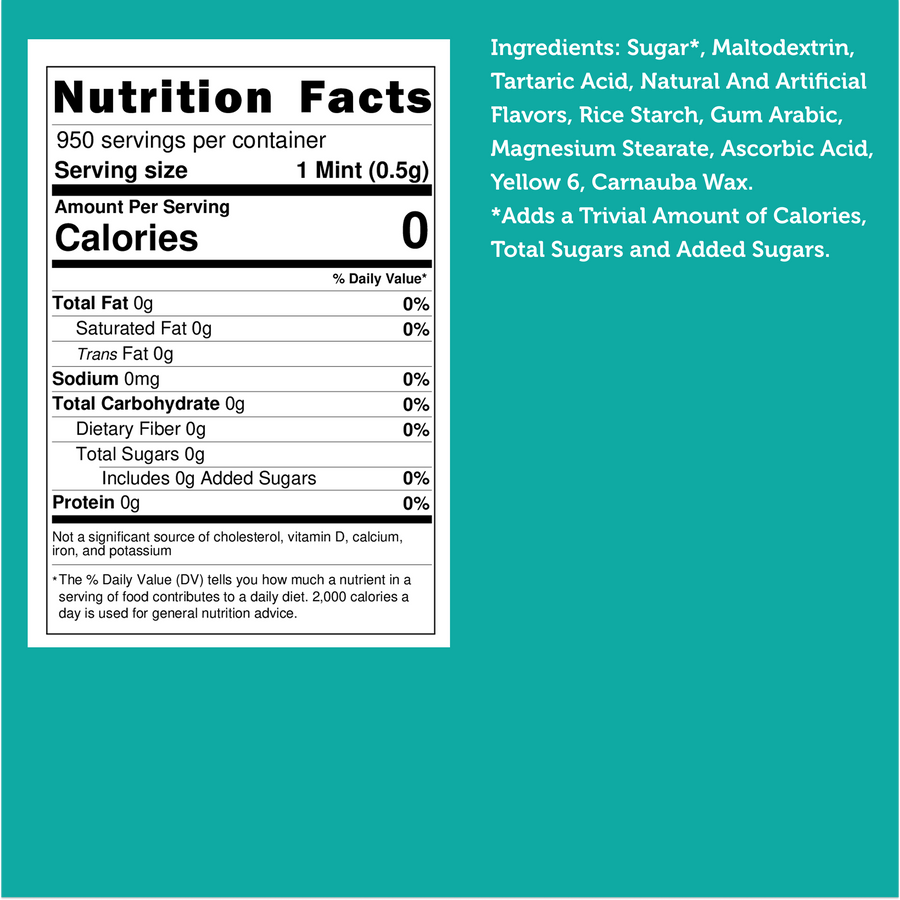 Orange Tic Tac – 1lb Bulk Refillable Resealable Bag