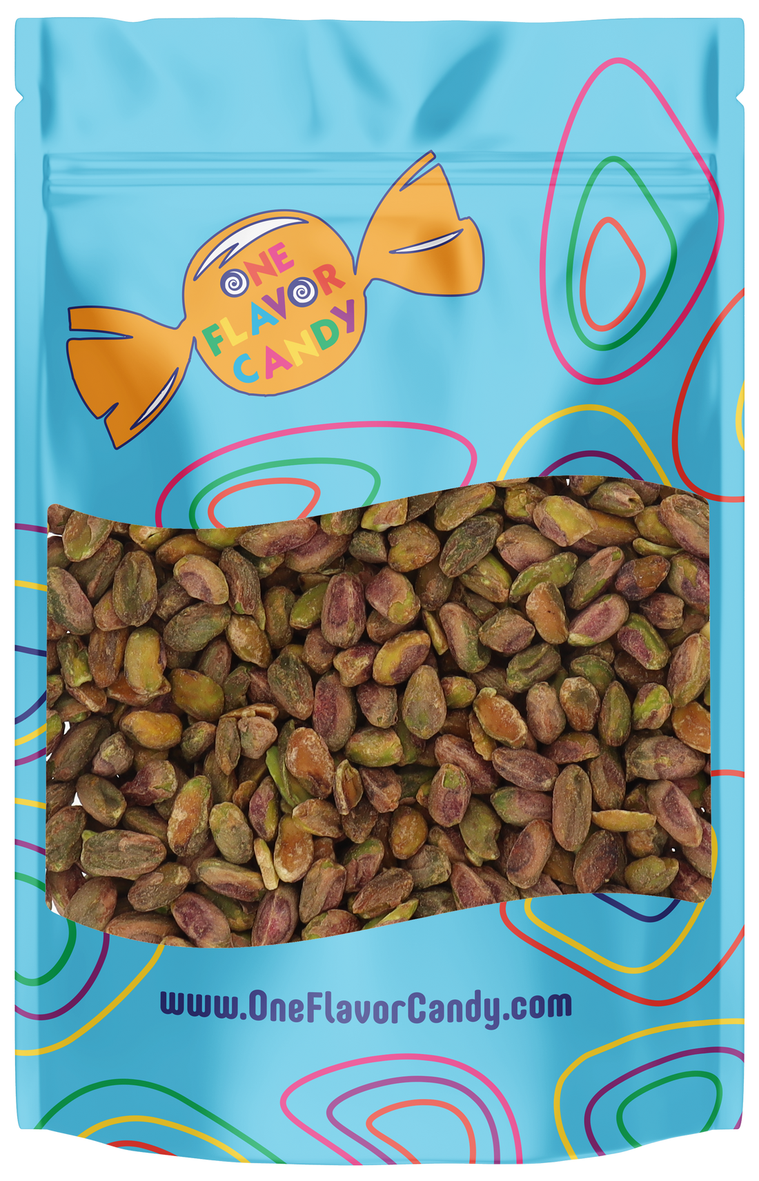 Kirkland Roasted & Salted Shelled Pistachios (Unwrapped) in Resealable Bag at OneFlavorCandy Online Sweet Shop
