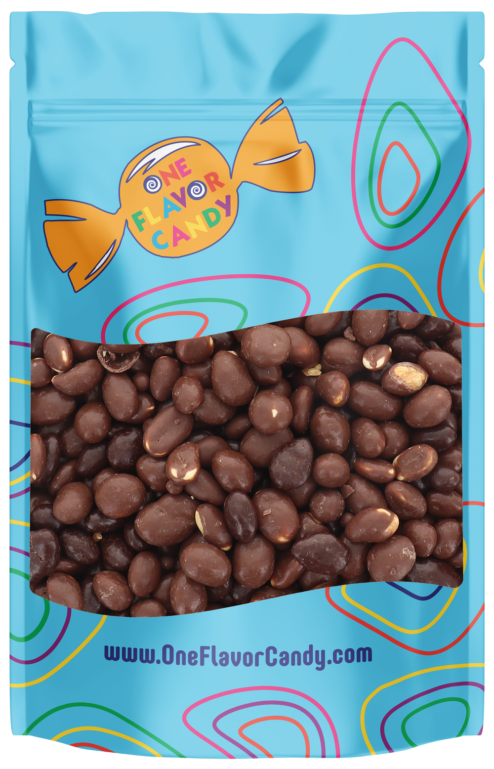 Milk Chocolate Raisinets, Dark Chocolate Raisinets & Goobers Mix (Unwrapped) in Resealable Bulk Bag at OneFlavorCandy Online Sweet Shop