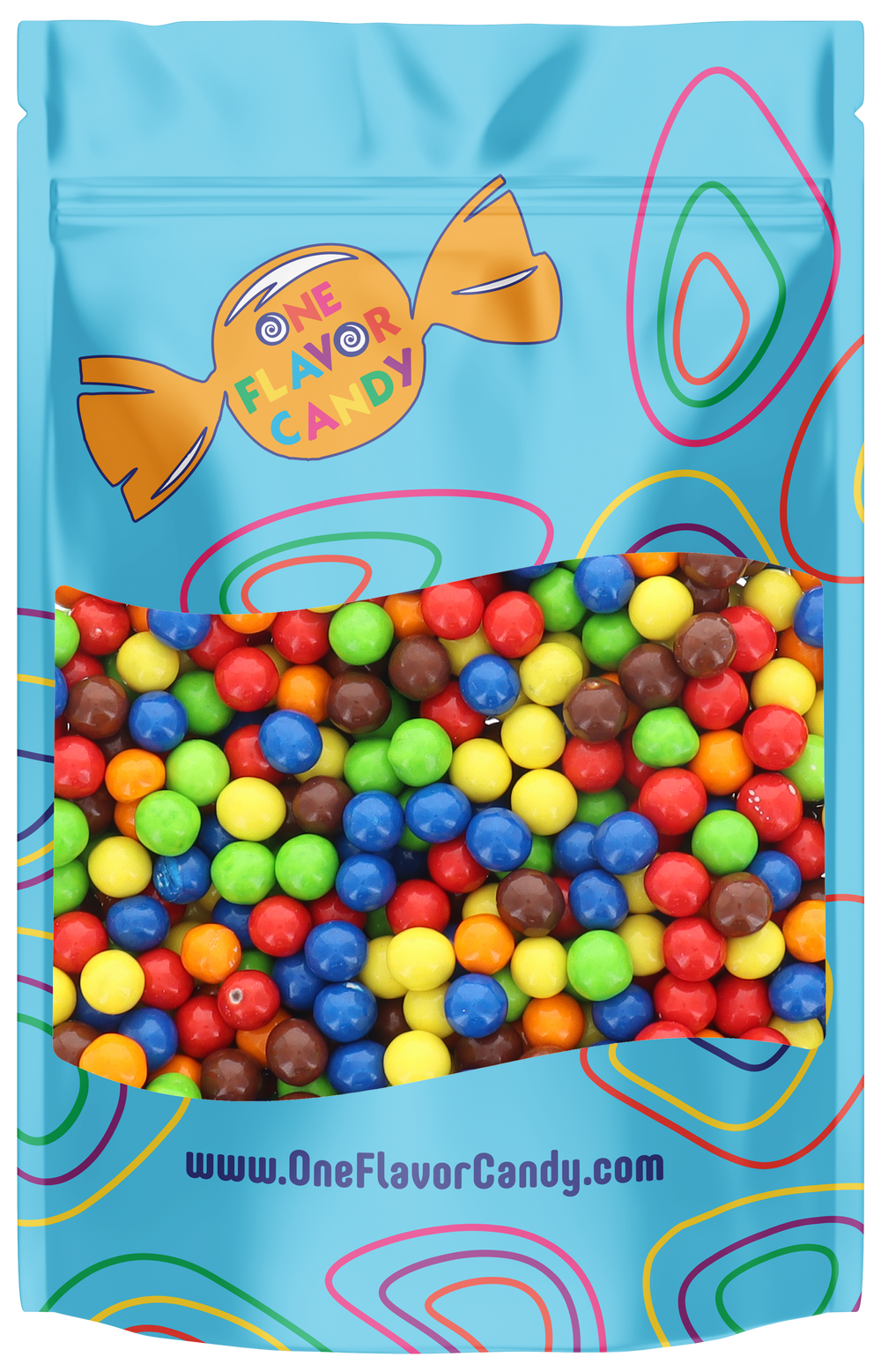 Sixlets Chocolate Candy (Unwrapped) in Resealable Bulk Bag at OneFlavorCandy Online Sweet Shop