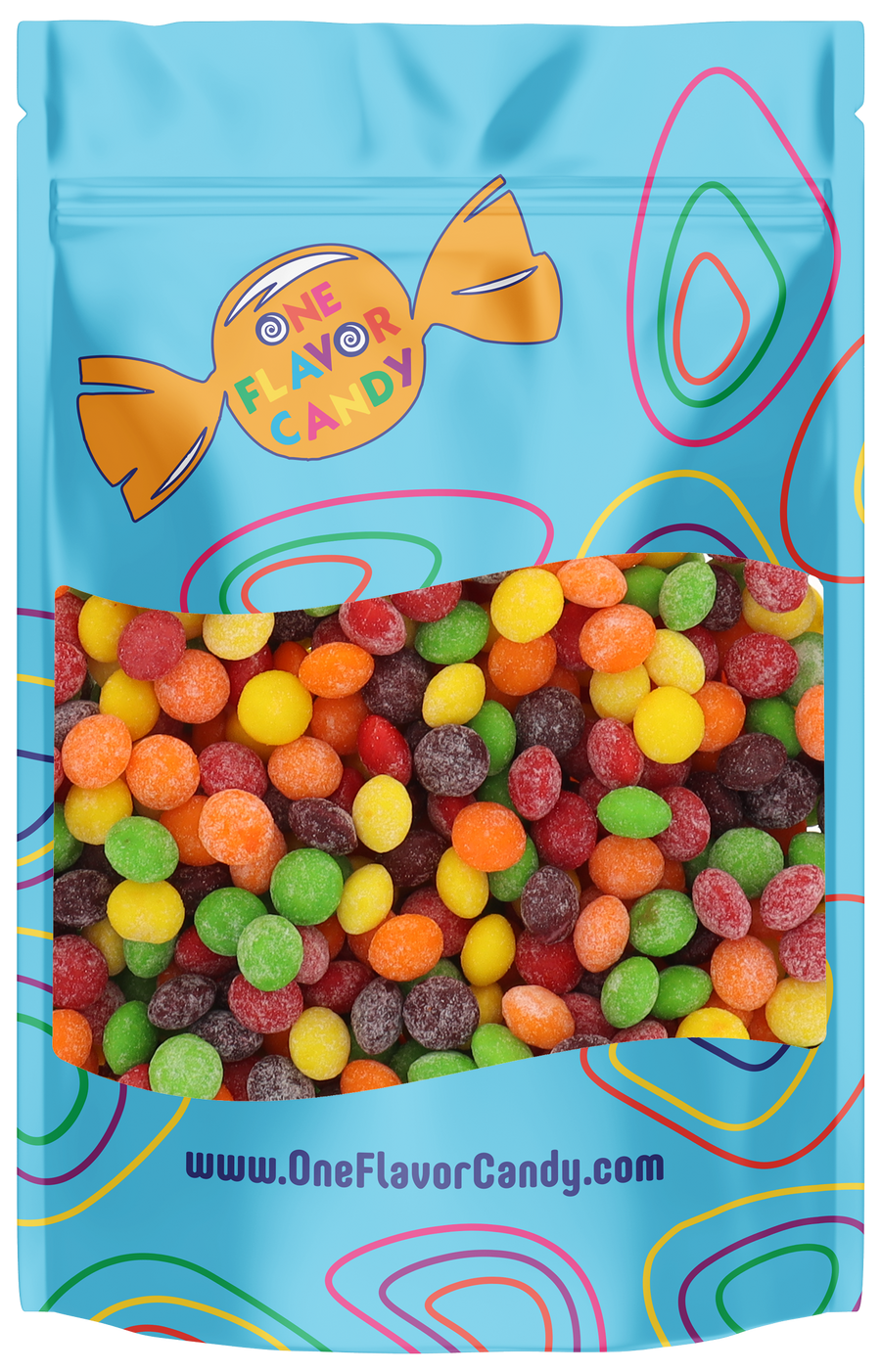 Sour Skittles Candy (Unwrapped) in Resealable Bag