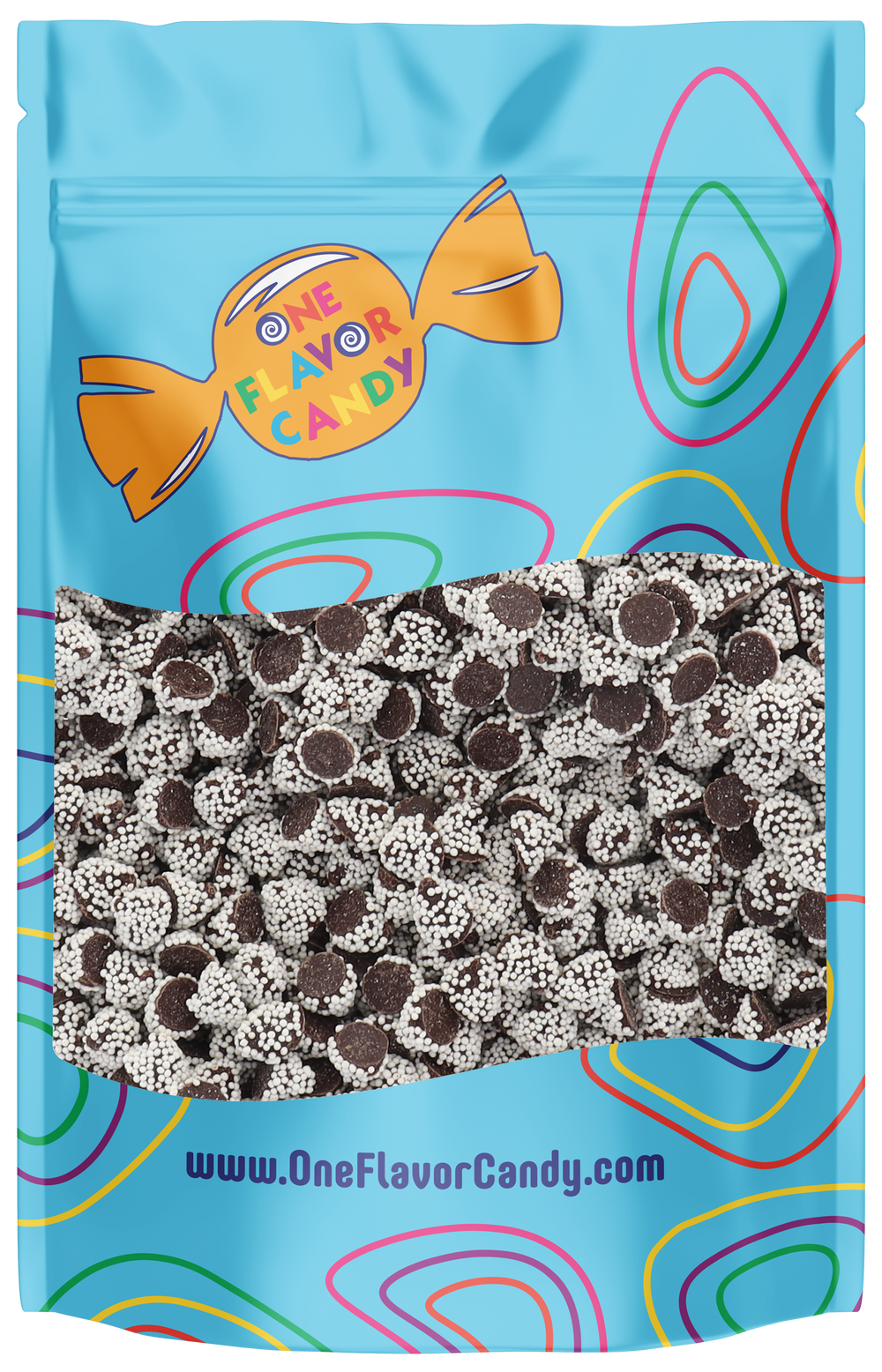 Sno‑Caps Semi-Sweet Chocolate (Unwrapped) in Resealable Bulk Bag at OneFlavorCandy Online Sweet Shop