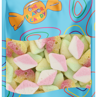 Bubs Diamonds & Skulls Sour Candy Mix (Unwrapped) in Resealable Bag