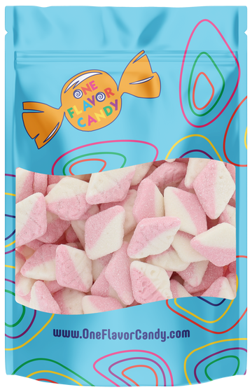 Bubs Strawberry Vanilla Sour Diamonds Candy (Unwrapped) - Resealable Bag