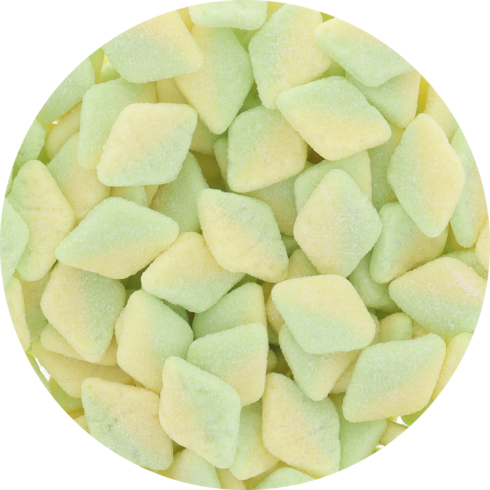 Bubs Tutti Frutti Sour Diamonds Candy (Unwrapped) - Resealable Bag at OneFlavorCandy Online Sweet Shop