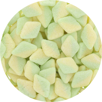 Bubs Tutti Frutti Sour Diamonds Candy (Unwrapped) - Resealable Bag