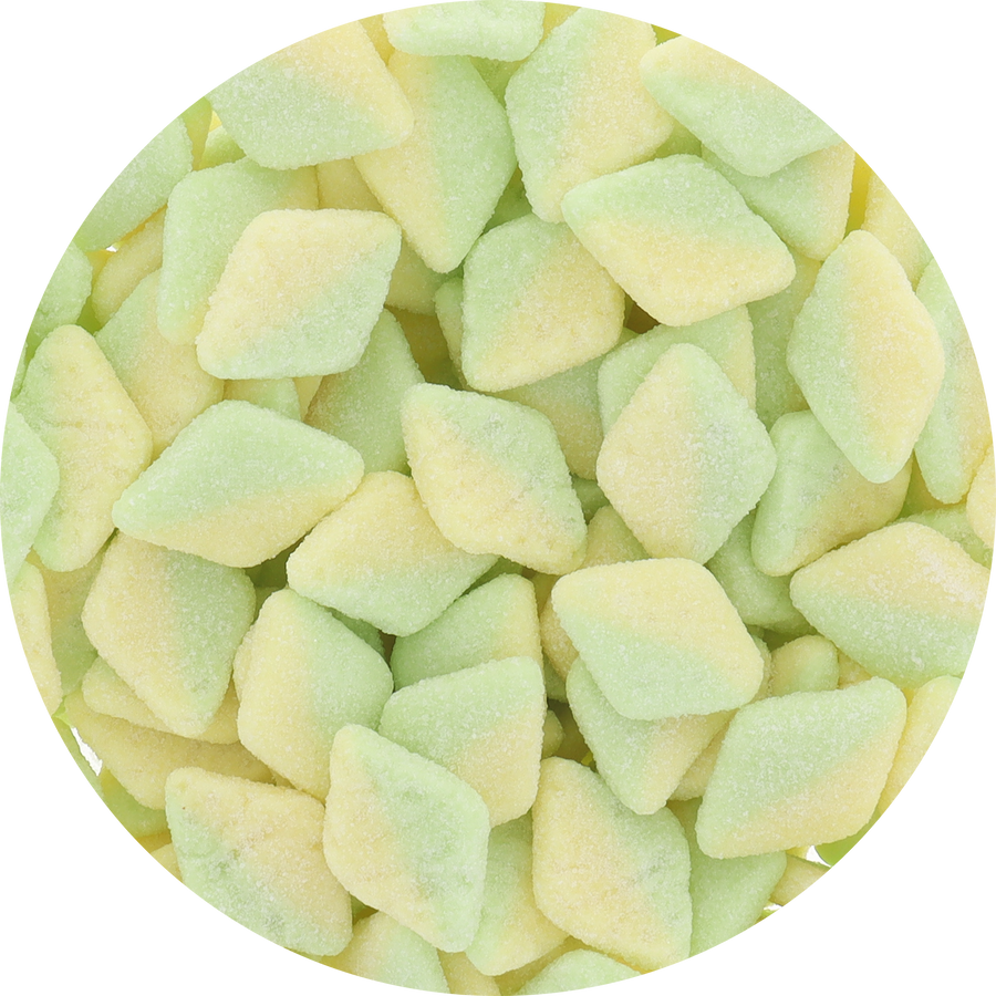 Bubs Tutti Frutti Sour Diamonds Candy (Unwrapped) - Resealable Bag