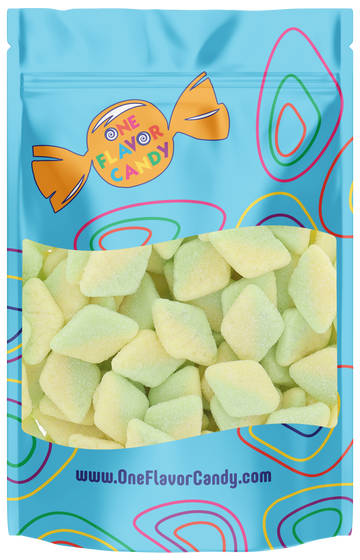 Bubs Tutti Frutti Sour Diamonds Candy (Unwrapped) - Resealable Bag