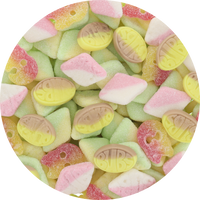 Bubs Diamonds, Skulls & Ovals Candy Mix (Unwrapped) in Resealable Bag - 4 Flavors