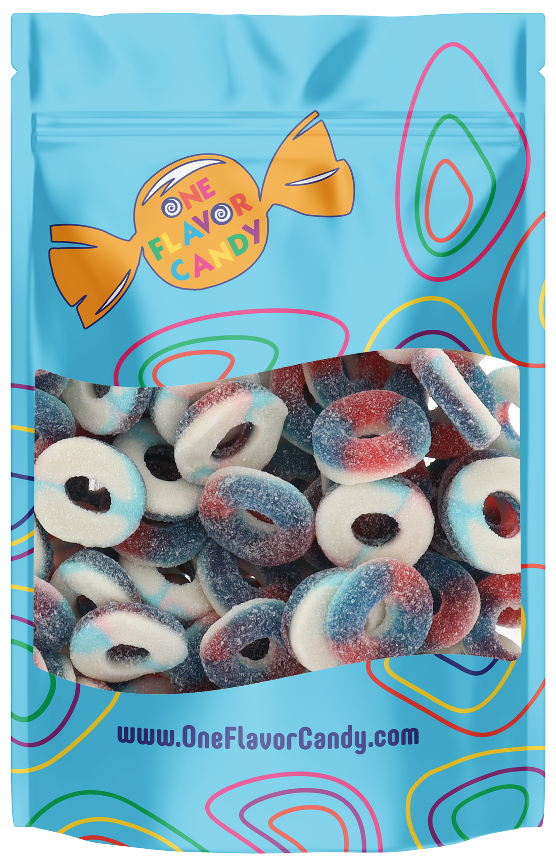 SweeTARTS Gummy Halos (Unwrapped) in Resealable Bag at OneFlavorCandy Online Sweet Shop
