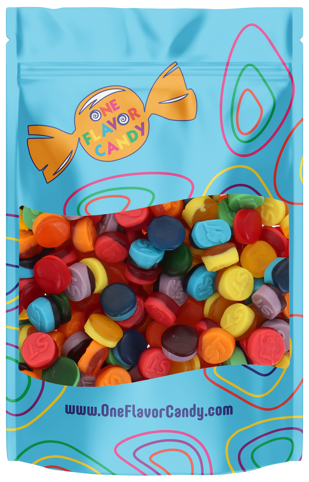 SweeTARTS Gummies Fruity Splitz (Unwrapped) in Resealable Bag at OneFlavorCandy Online Sweet Shop