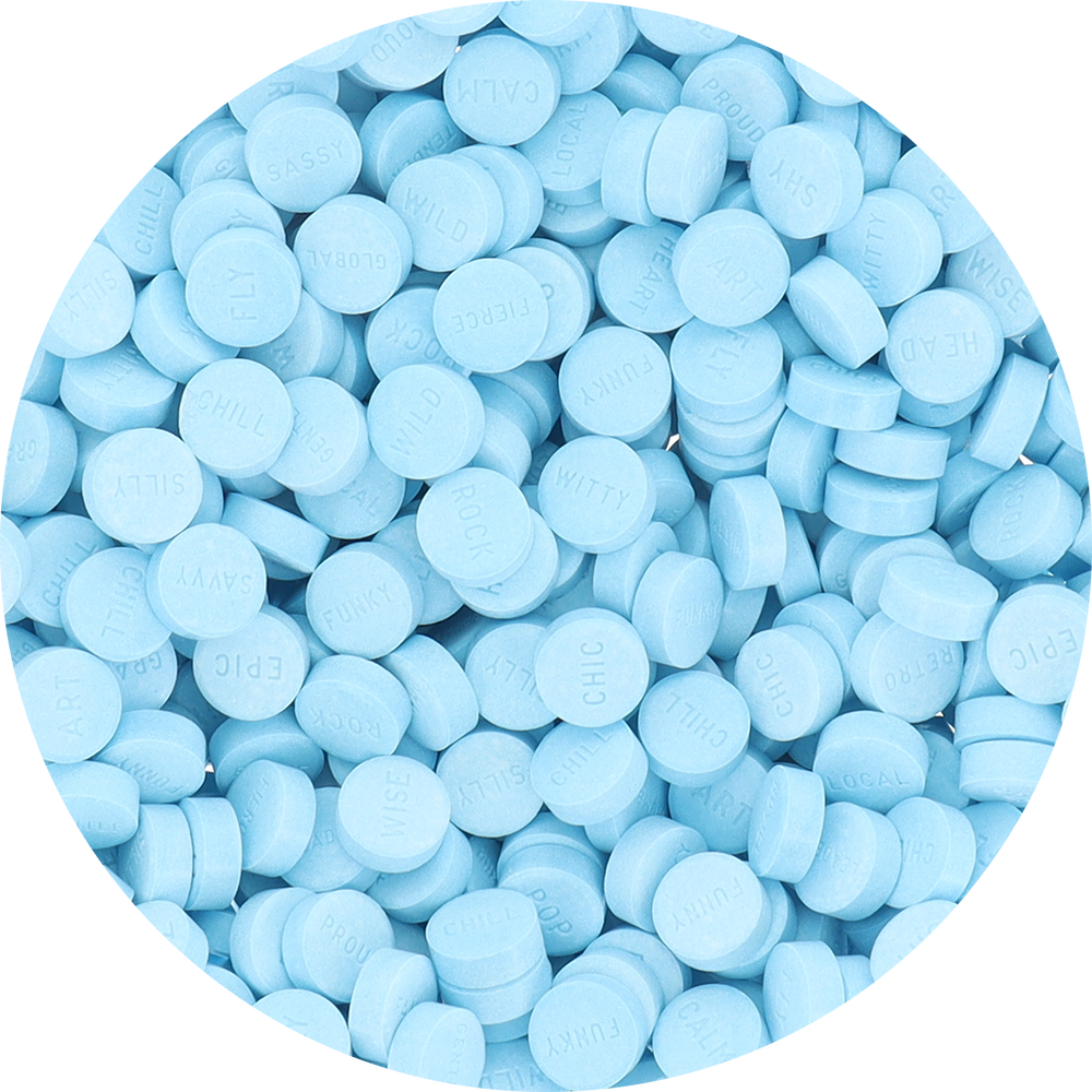 SweeTARTS Blue Punch (Unwrapped) in Resealable Bulk Bag at OneFlavorCandy Online Sweet Shop
