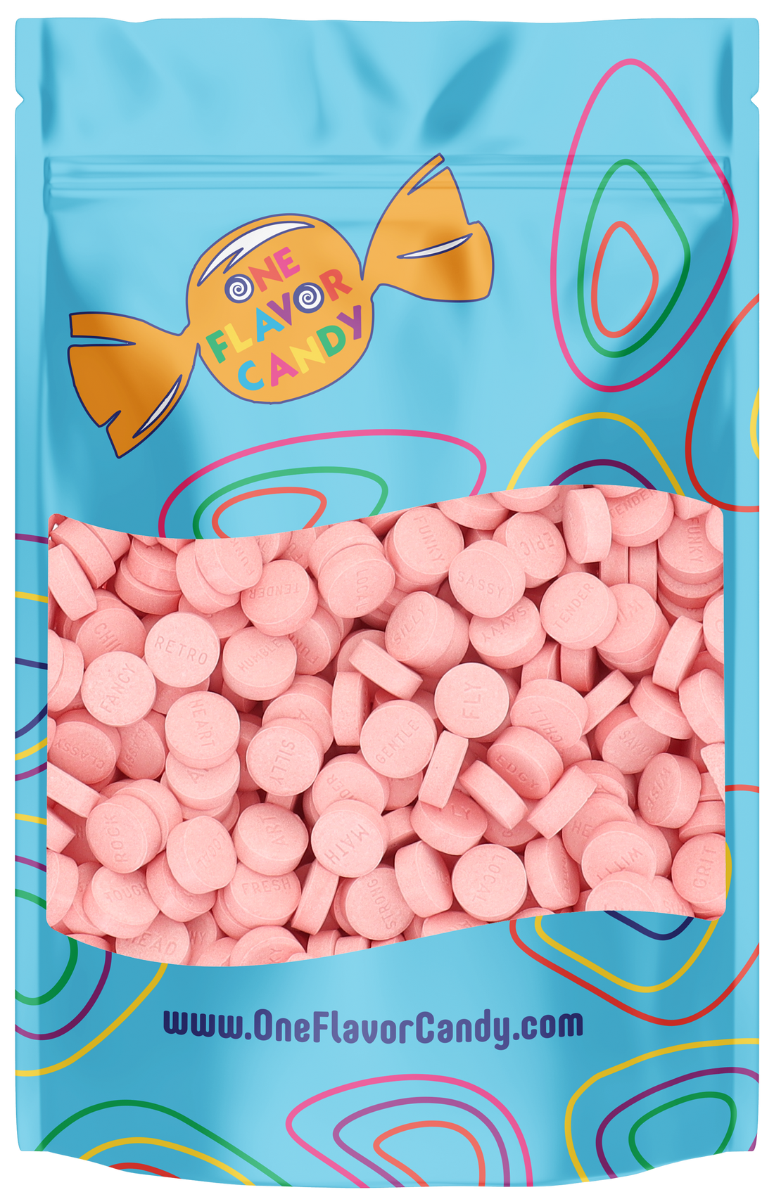 SweeTARTS Cherry (Unwrapped) in Resealable Bulk Bag at OneFlavorCandy Online Sweet Shop