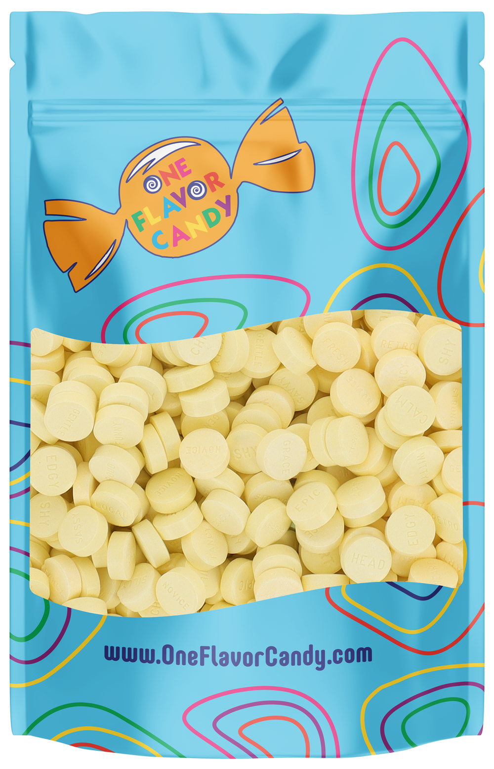SweeTARTS Lemon (Unwrapped) in Resealable Bulk Bag at OneFlavorCandy Online Sweet Shop