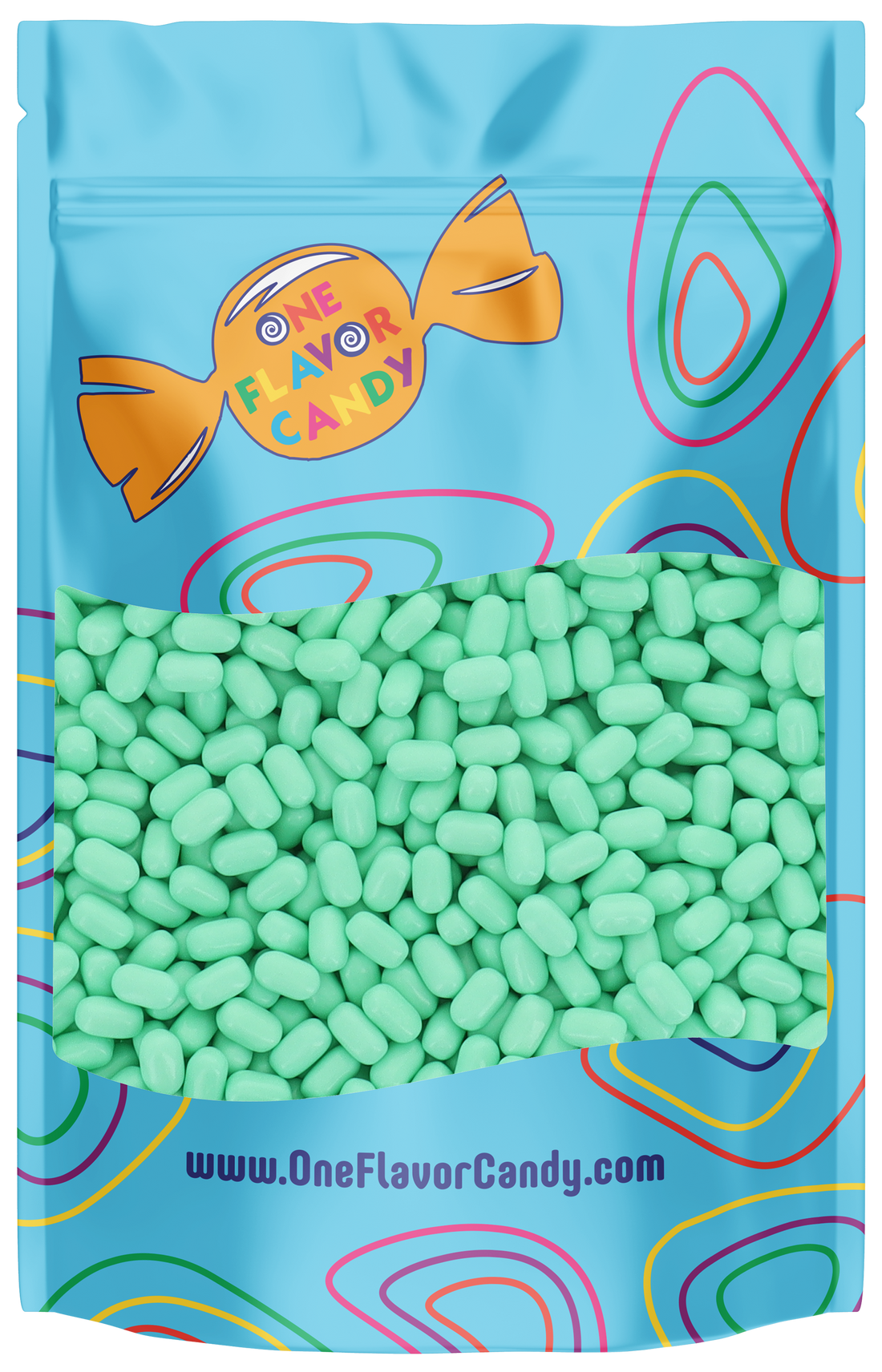 Wintergreen Tic Tac - 1lb Bulk Refillable Resealable Bag at OneFlavorCandy Online Sweet Shop