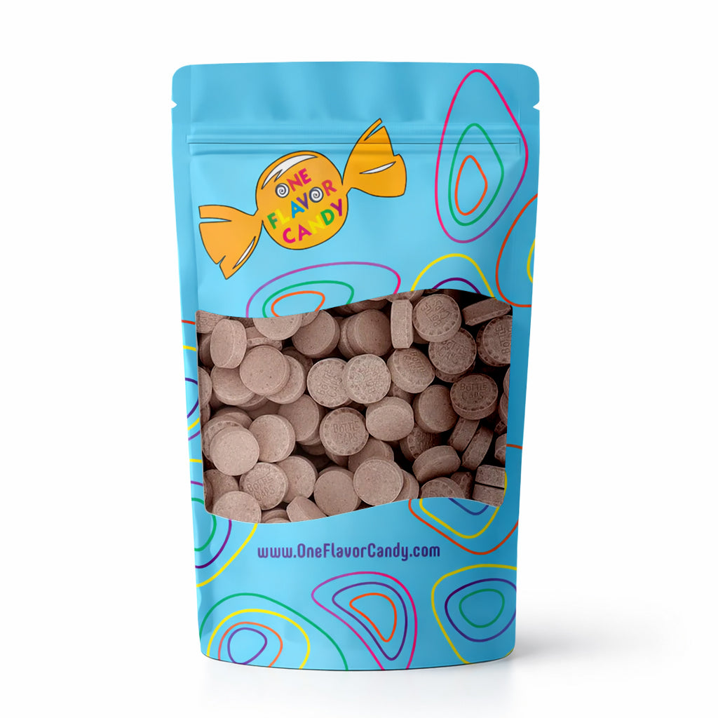 Bottle Caps Candy Candies Bulk in Resealable Bag (Cola) at OneFlavorCandy Online Sweet Shop