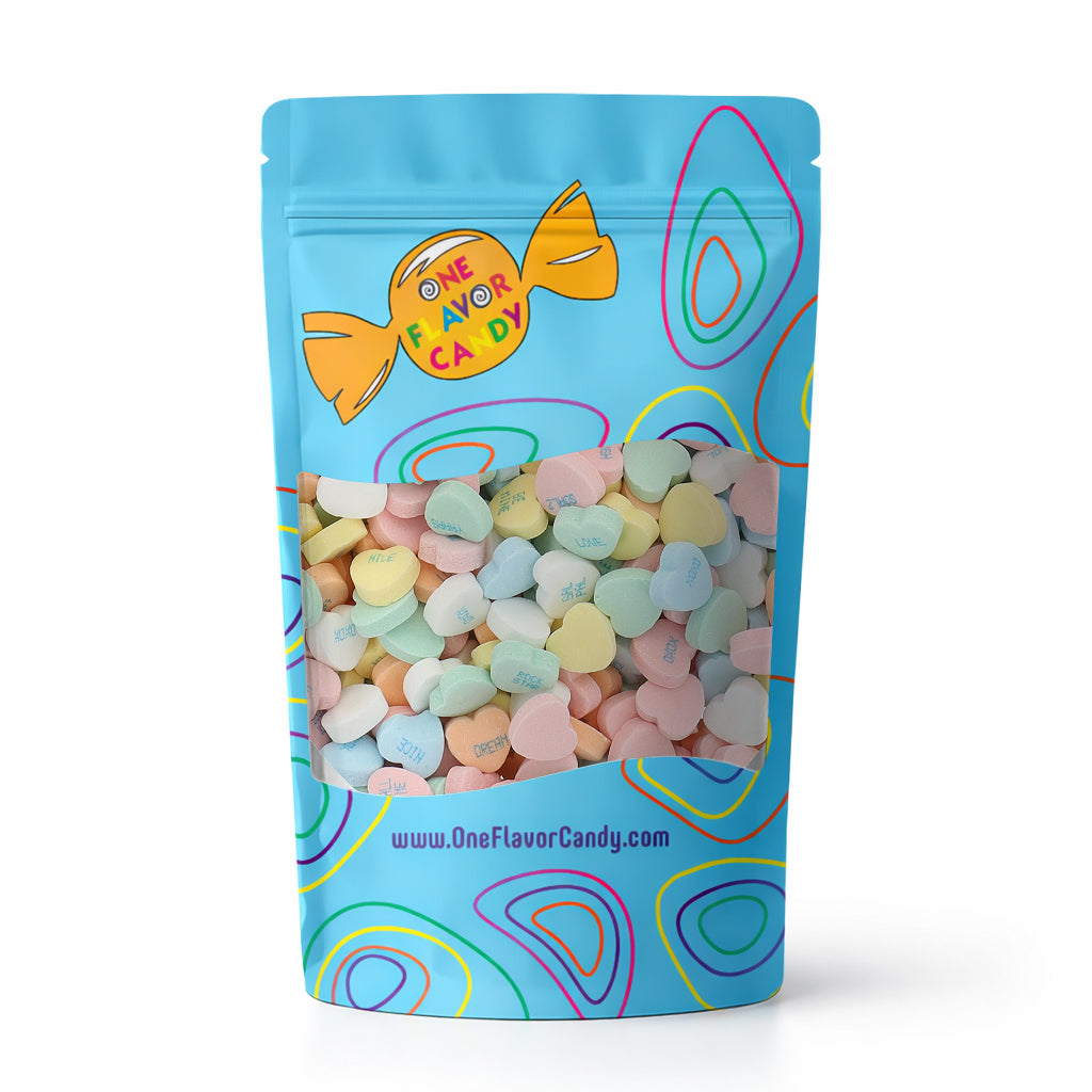 Brach’s Classic Conversation Hearts (Unwrapped) in Resealable Bulk Bag at OneFlavorCandy Online Sweet Shop