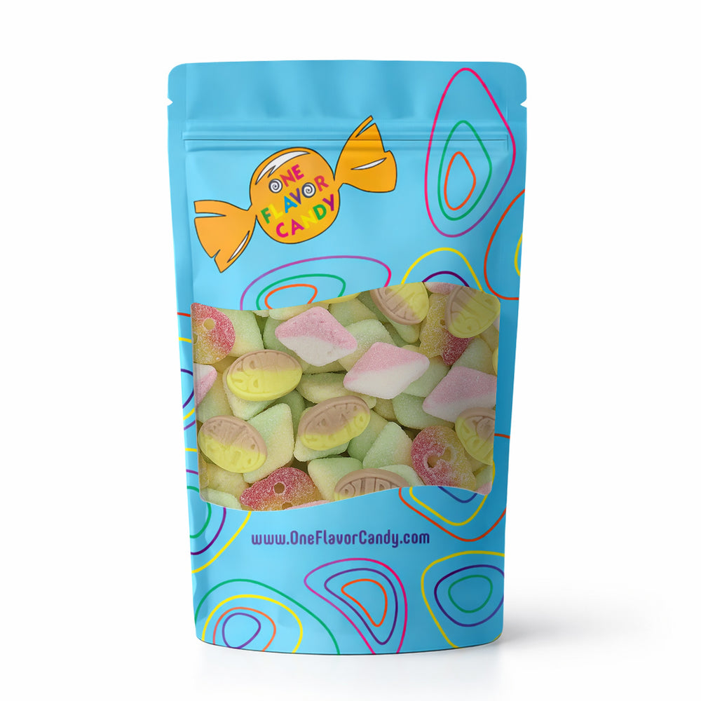 Bubs Diamonds, Skulls & Ovals Candy Mix (Unwrapped) in Resealable Bag - 4 Flavors at OneFlavorCandy Online Sweet Shop