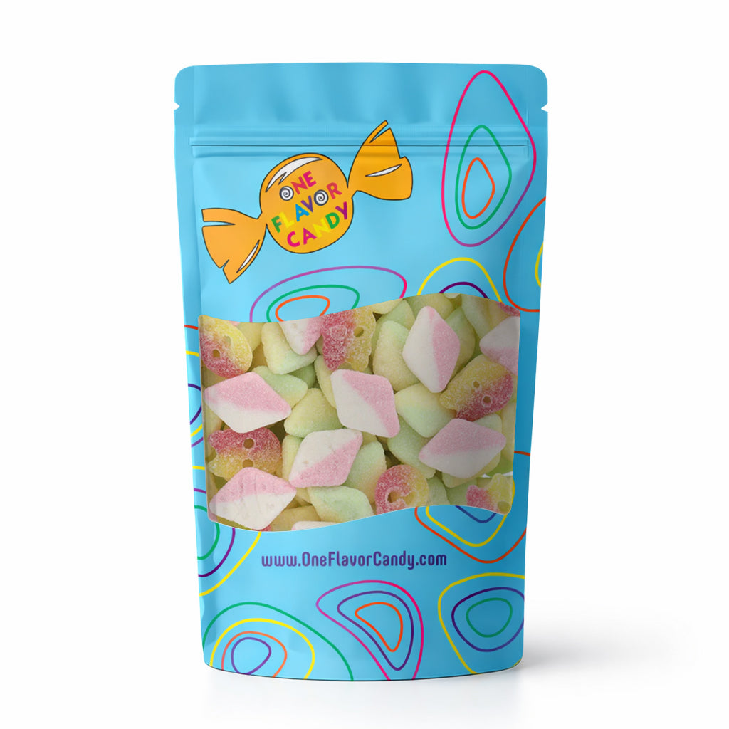 Bubs Diamonds & Skulls Sour Candy Mix (Unwrapped) in Resealable Bag at OneFlavorCandy Online Sweet Shop