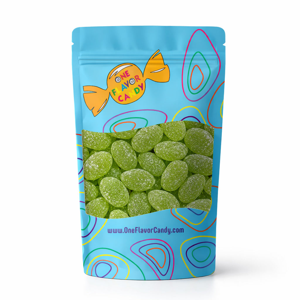 Claeys Old Fashioned Hard Candy - Green Apple Flavor (Unwrapped) in Resealable Bag at OneFlavorCandy Online Sweet Shop