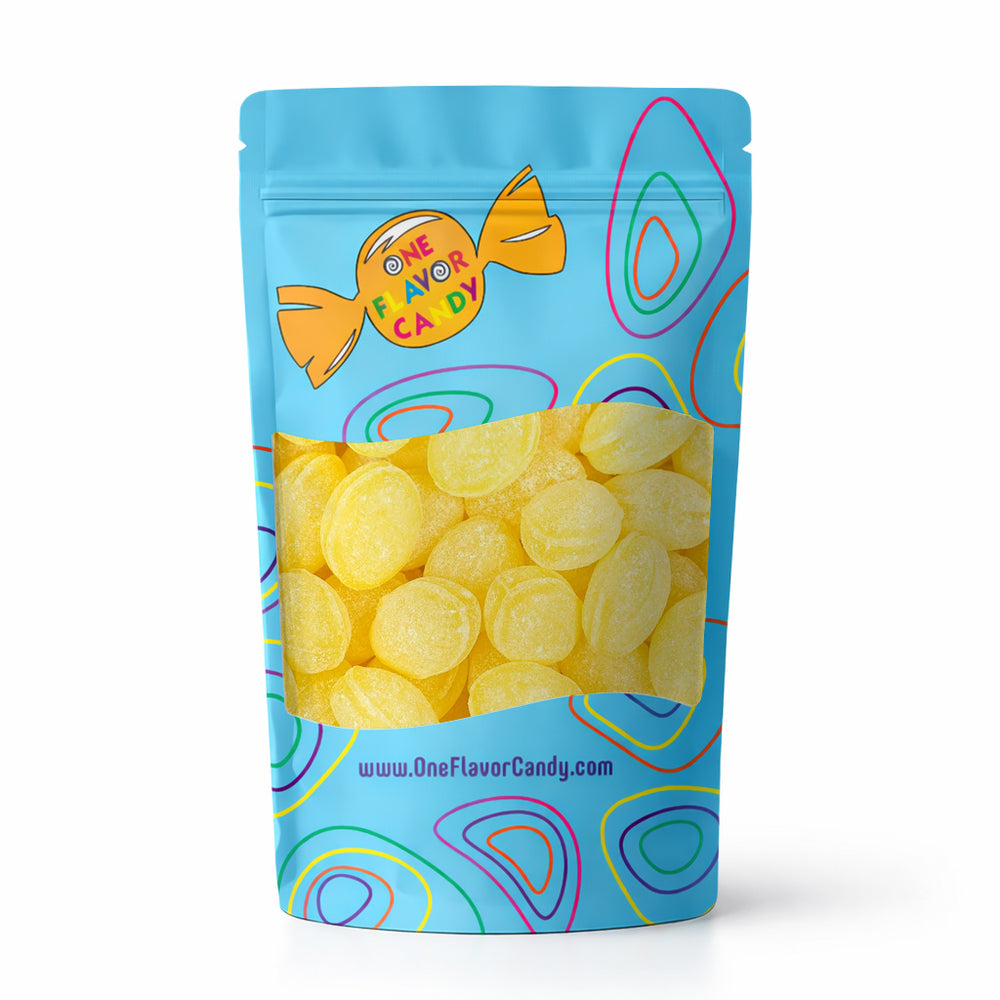 Claeys Old Fashioned Hard Candy - Lemon (Unwrapped) in Resealable Bag at OneFlavorCandy Online Sweet Shop