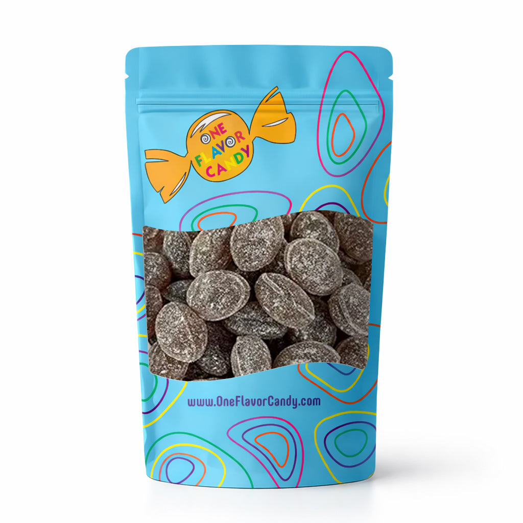 Claeys Old Fashioned Hard Candy – Root Beer Flavor (Unwrapped) in Resealable Bag at OneFlavorCandy Online Sweet Shop
